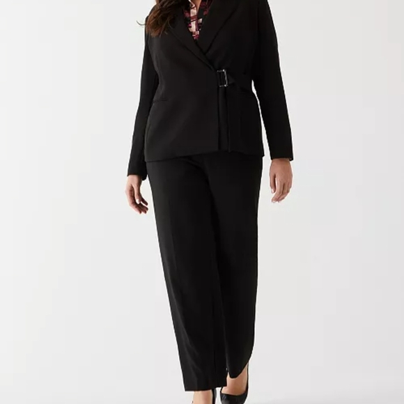 Rafaella Ella Women's Black Blazer with Buckle Detail - Picture 6 of 6